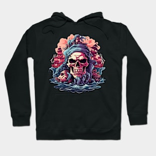 Pirate Ship Pirate Skull Hoodie